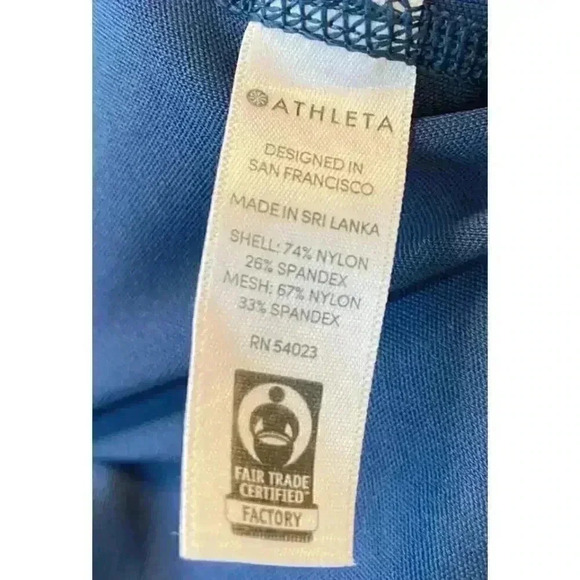 Athleta Women's Size Small Up For Anything 7/8 Leggings Navy Blue EUC - Picture 9 of 9